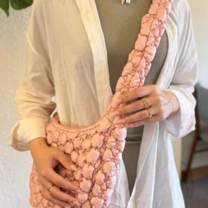 Cluody Bag Kapitone / Quilted Crossbody Çapraz Askılı baget Okul Çanta