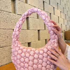 Cluody Bag Baget Kadın Kapitone / Quilted Puff El Ve Omuz Çantası Boy:25 En:35 Sap:60 Cm