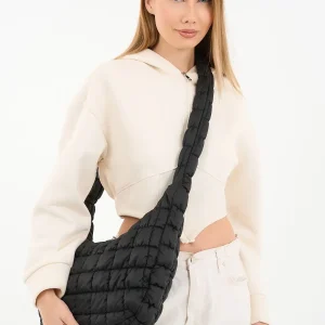 Cluody Bag Kapitone / Quilted Crossbody Çapraz Askılı baget Okul Çanta