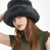 Cupcake Kışlık Kadın Trend Peluş Suni Kürk Peluş Bucket Şapka