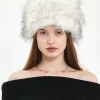 Fluffy Kalpak Şapka Kazak / Rus Tarzı Kadın Kışlık Kürk Şapka