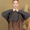 00s Shopper Bag Fermuarlı Astarlı Okul Omuz Çantası