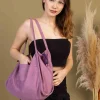 00s Shopper Bag Fermuarlı Astarlı Okul Omuz Çantası
