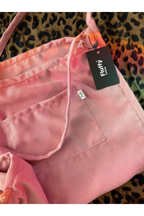 00s Shopper Bag Fermuarlı Astarlı Okul Omuz Çantası