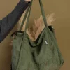 00s Shopper Bag Fermuarlı Astarlı Okul Omuz Çantası