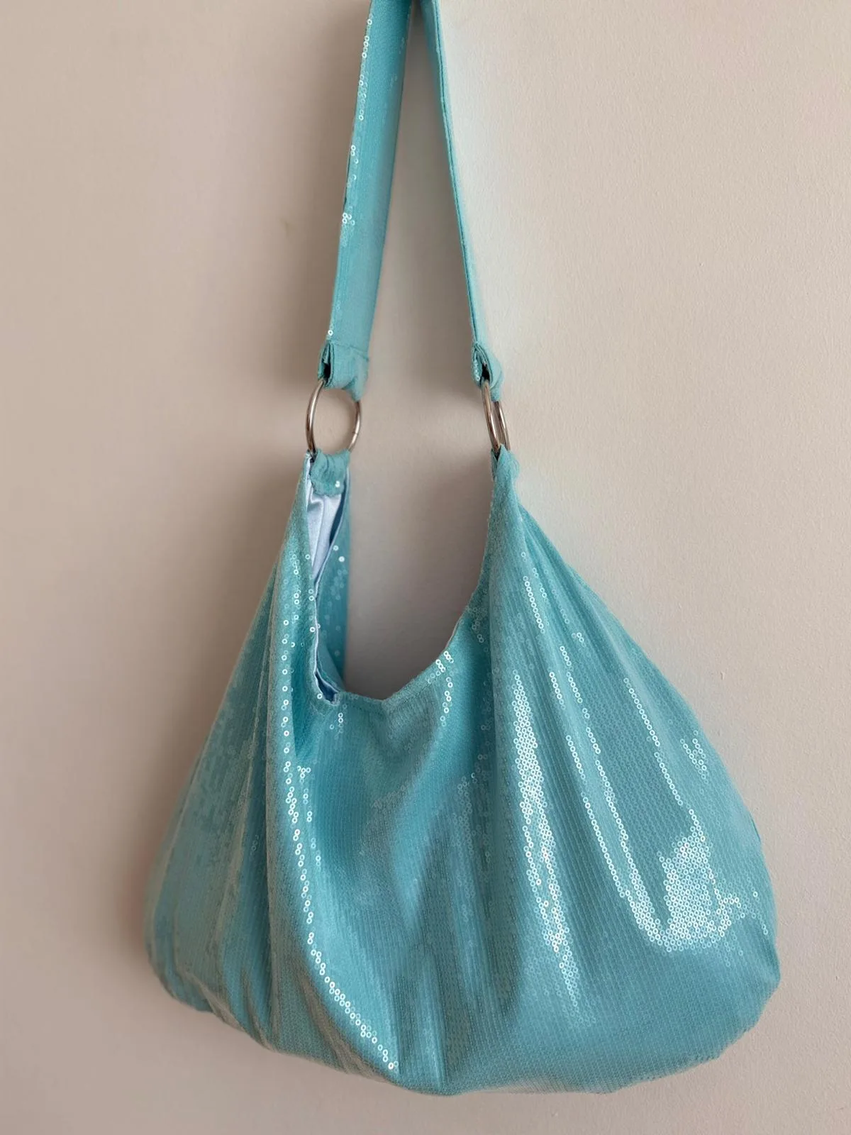 Sequin shopper / Pullu Kadın Omuz Çantası