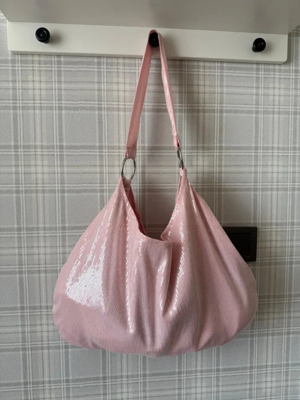 1 Sequin shopper / Pullu Kadın Omuz Çantası