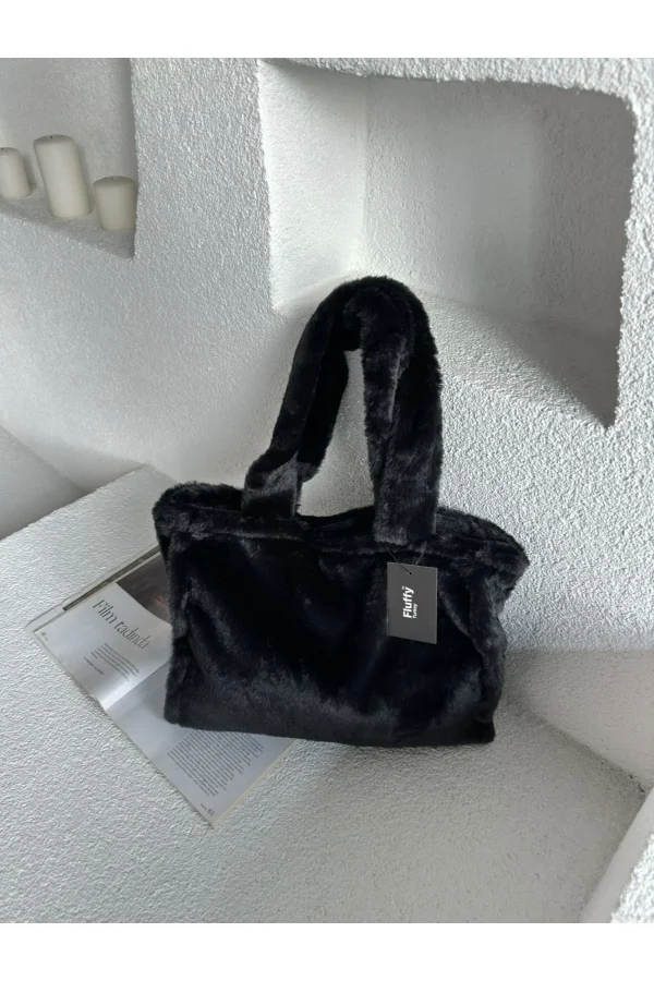 Juicy Tote Kadın Peluş Omuz Çantası / Okul Çantası