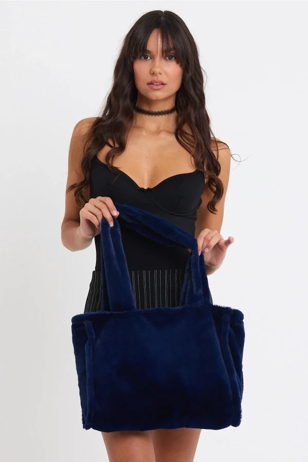 Juicy Tote Kadın Peluş Omuz Çantası / Okul Çantası