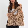 Laptop Tote / Kadın Peluş Toscana Bilgisayar Çantası 42x34 Sap 65 Cm