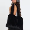 Laptop Tote / Kadın Peluş Toscana Bilgisayar Çantası 42x34 Sap 65 Cm