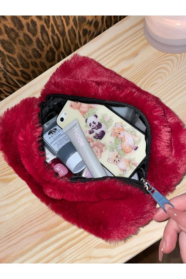 Peluş Makyaj Çantası / Peluş Kalemlik