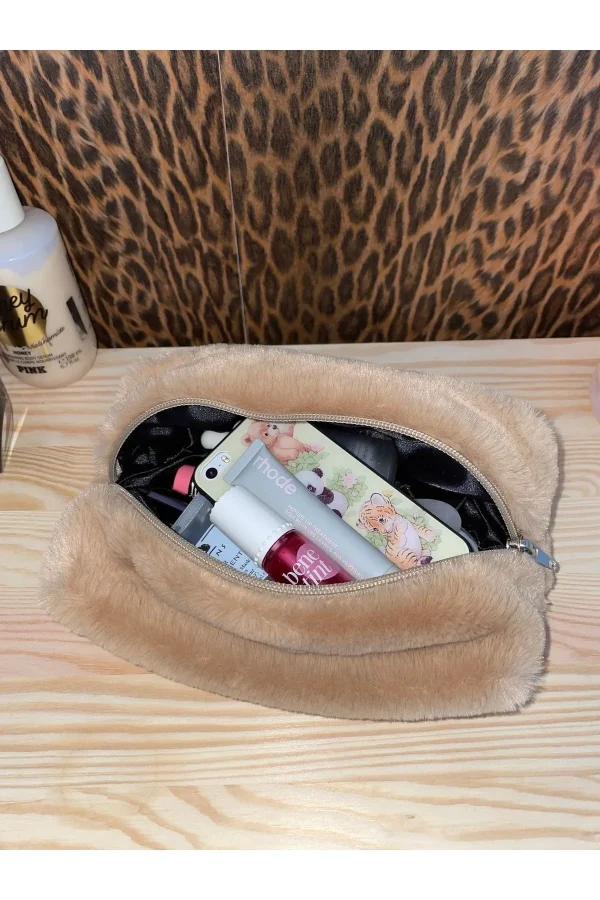 Peluş Makyaj Çantası / Peluş Kalemlik