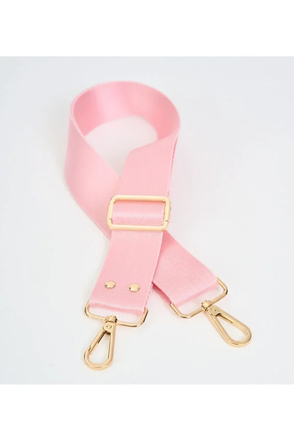 Gold Zımba Detaylı Ayarlanabilir Çanta Sapı (POLYESTER) 110 Cm G:4 Cm