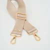 Gold Zımba Detaylı Ayarlanabilir Çanta Sapı (POLYESTER) 110 Cm G:4 Cm