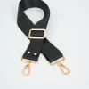 Gold Zımba Detaylı Ayarlanabilir Çanta Sapı (POLYESTER) 110 Cm G:4 Cm