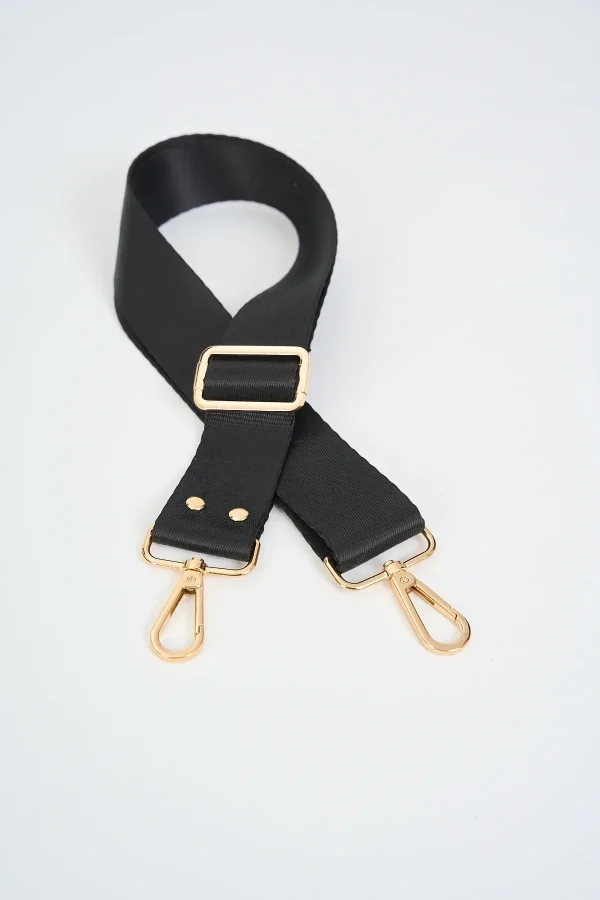 Gold Zımba Detaylı Ayarlanabilir Çanta Sapı (POLYESTER) 110 Cm G:4 Cm
