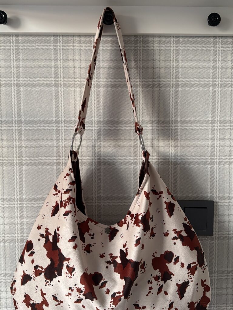 Cow print Süet İnek Desen Shopper Bag Kadın Omuz Çantası (28*49)